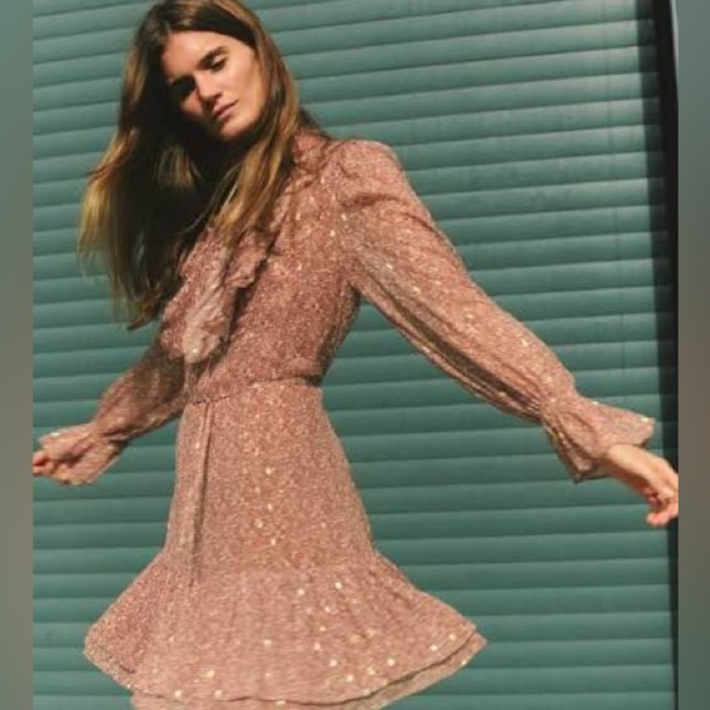 Cartolina Nantucket Robin Mini Dress Primose Floral Ivory